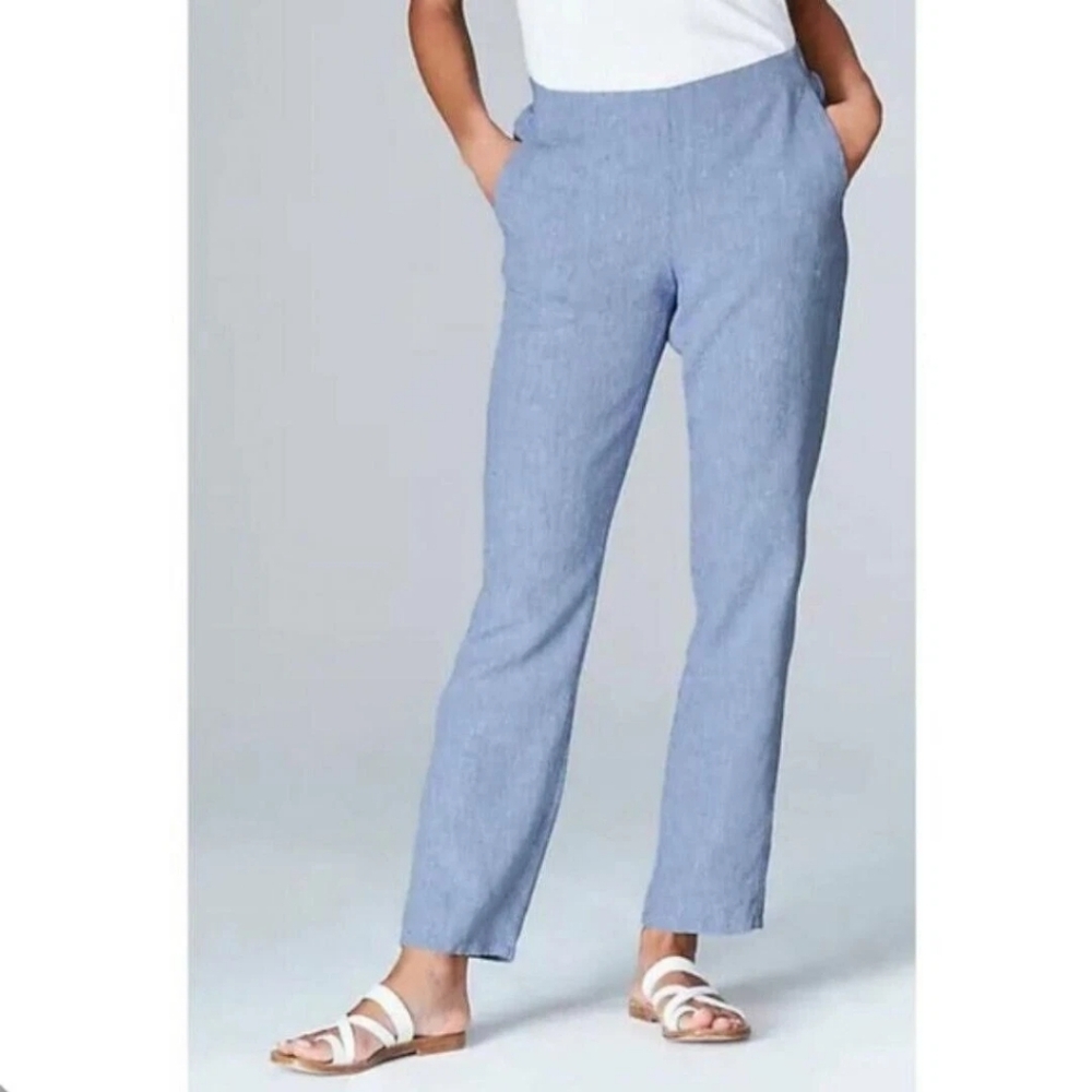 J Jill Chambray Linen Pants